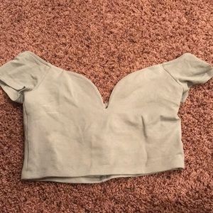 Mint Crop Top